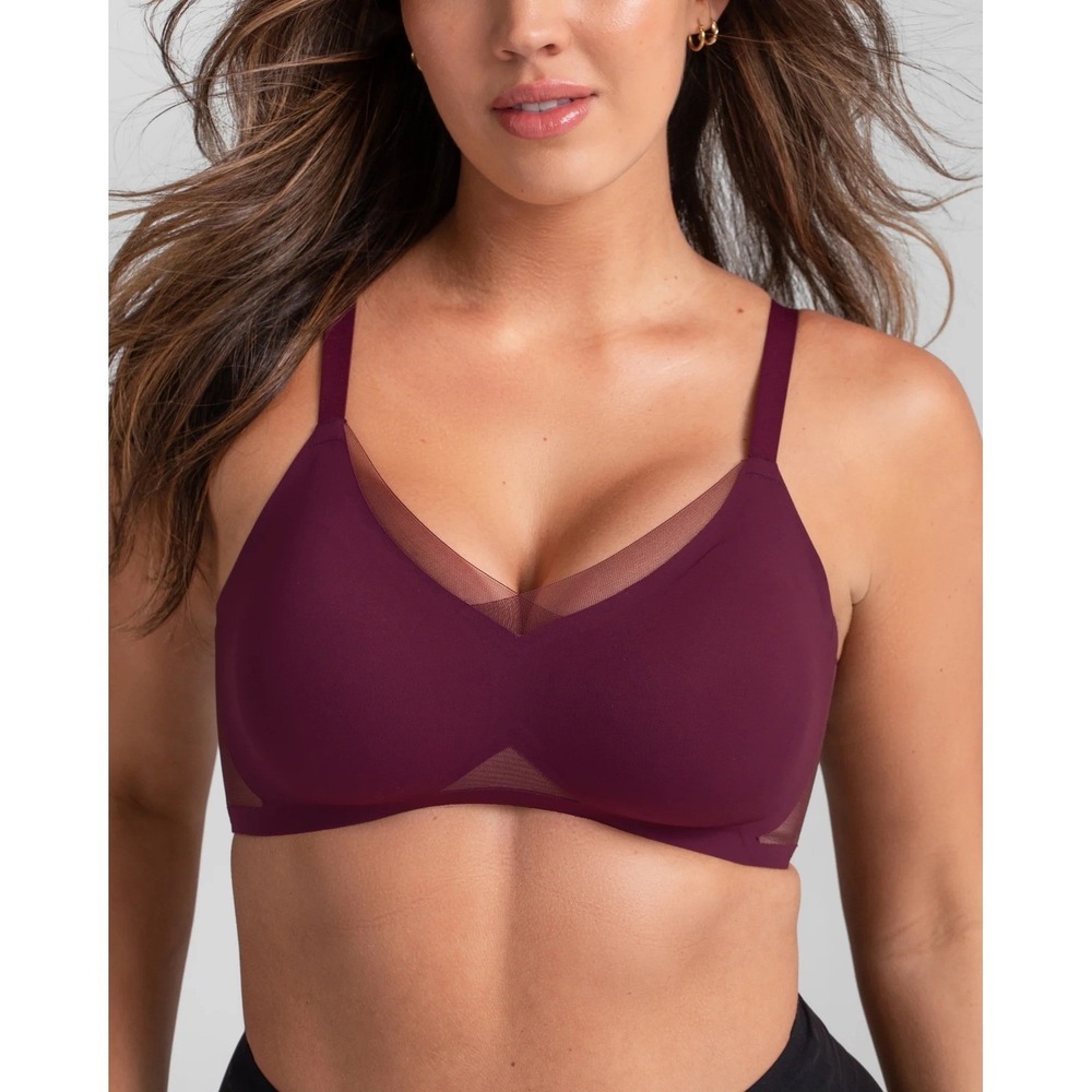 Honeylove CrossOver Wireless Bra Fig Size XL 38 D/DD Adjustable Straps Comfort